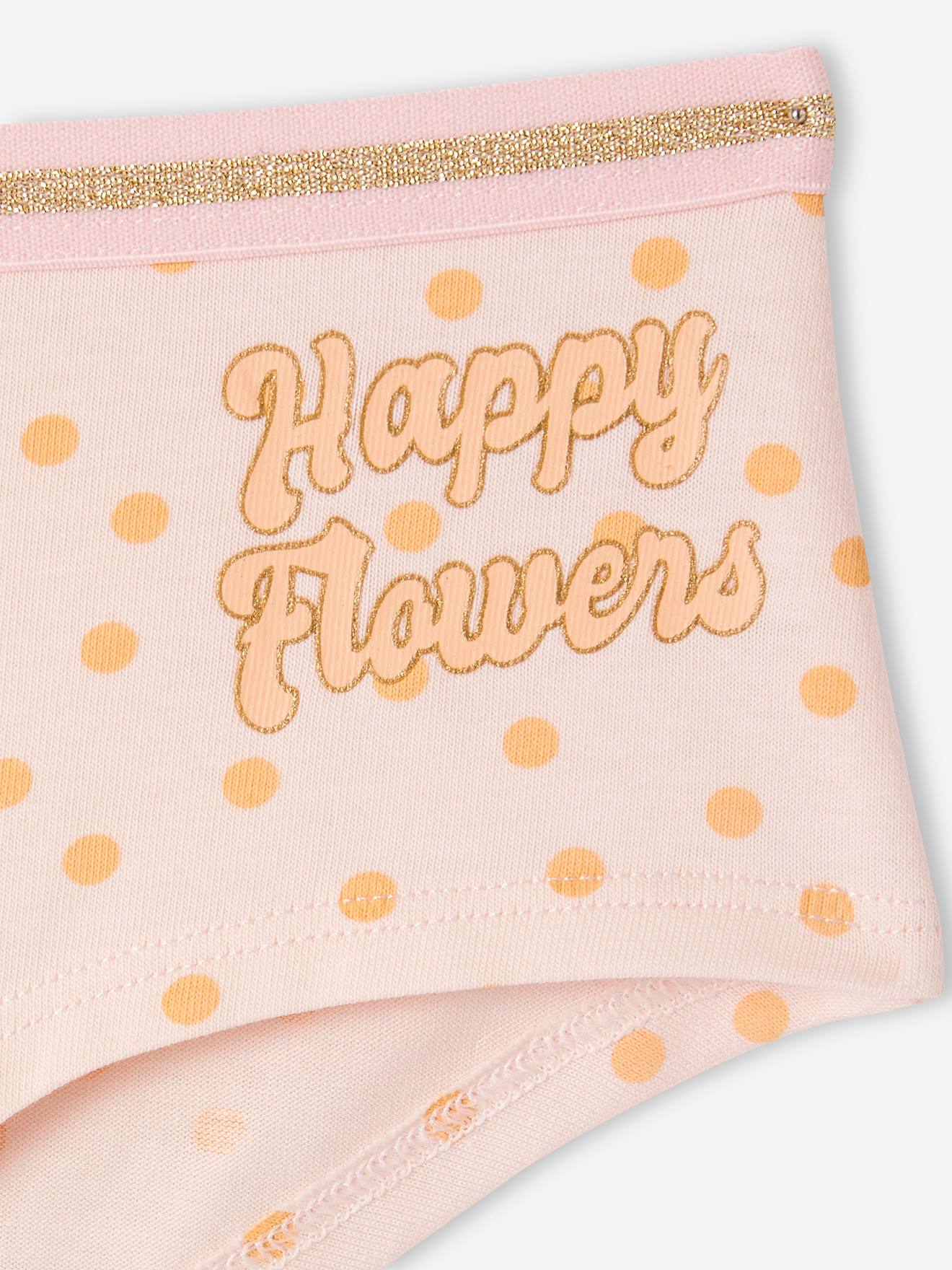 Vertbaudet 7er-Pack Mädchen Shortys mit Bio-Baumwolle - rosa