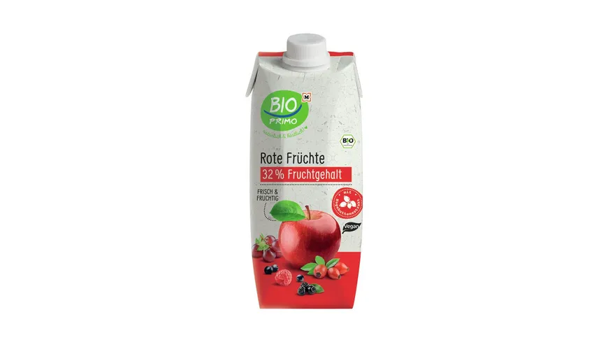 BIO PRIMO Bio Apfel & rote Früchte 0.5 l