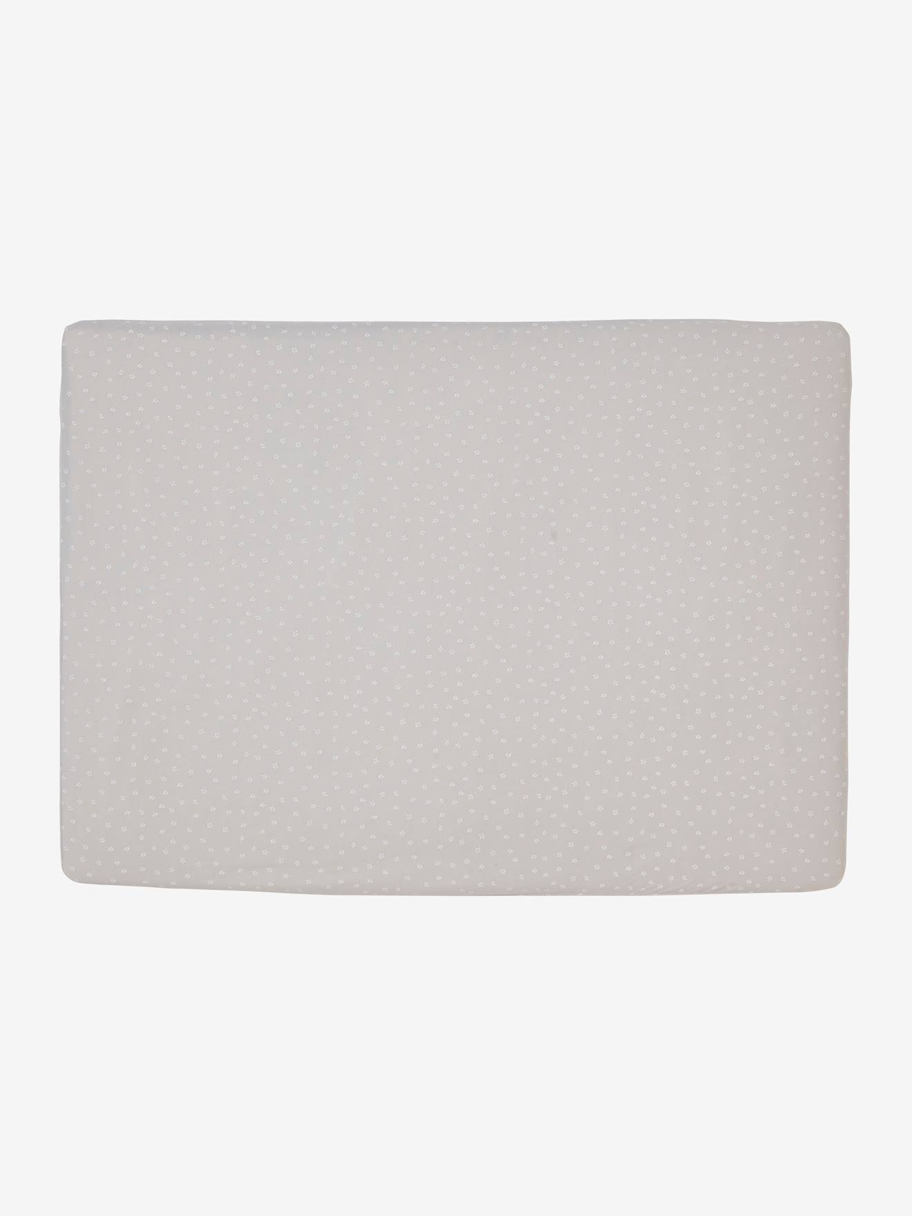 Vertbaudet 2er-Pack Krabbelbox-Bezüge - taupe+gelb dschungel
