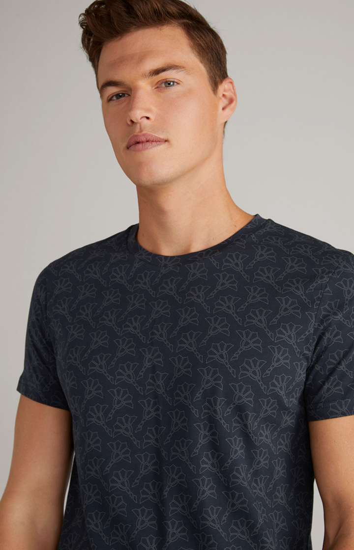 Loungewear T-Shirt in Dunkelblau