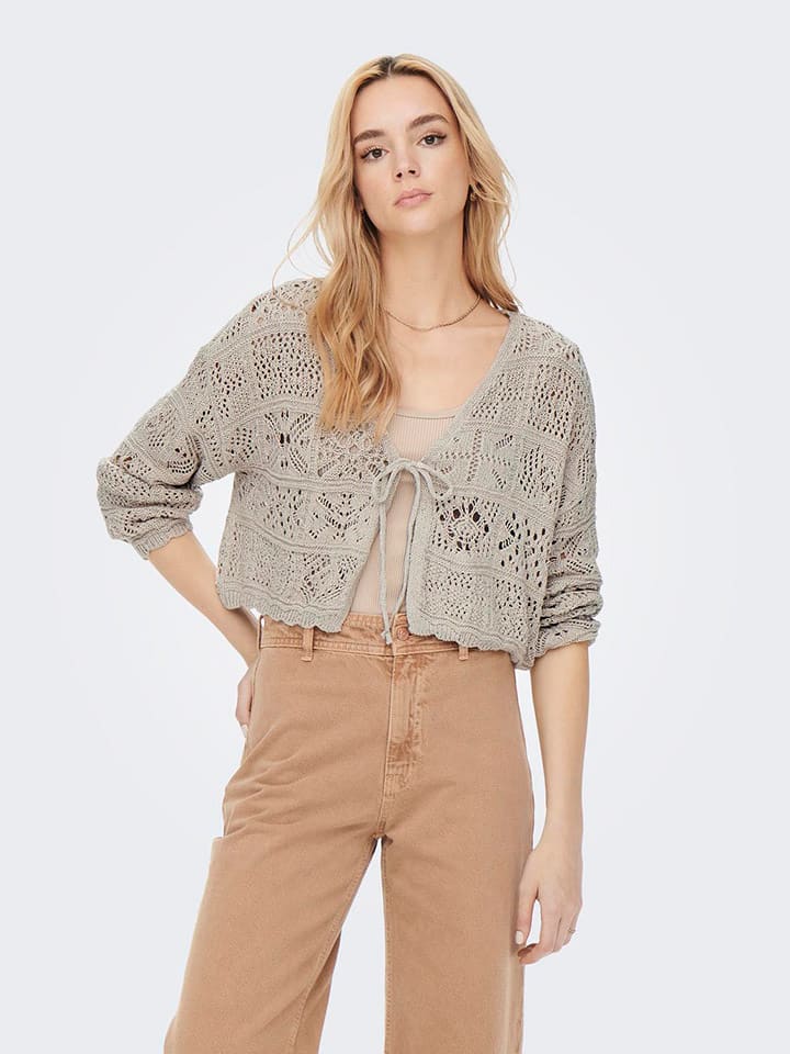 ONLY Cardigan in Beige günstig kaufen