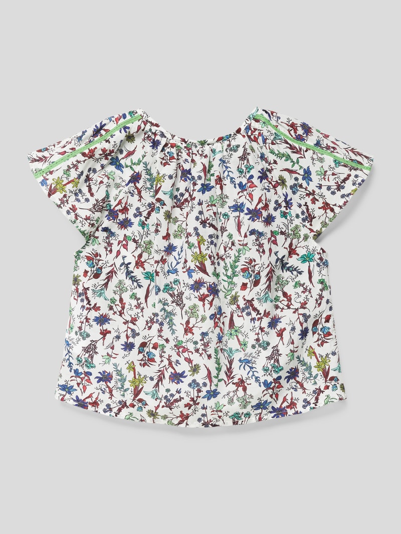 Blusenshirt mit floralem Muster Modell 'FLORAL PRINT TOP' in offwhite