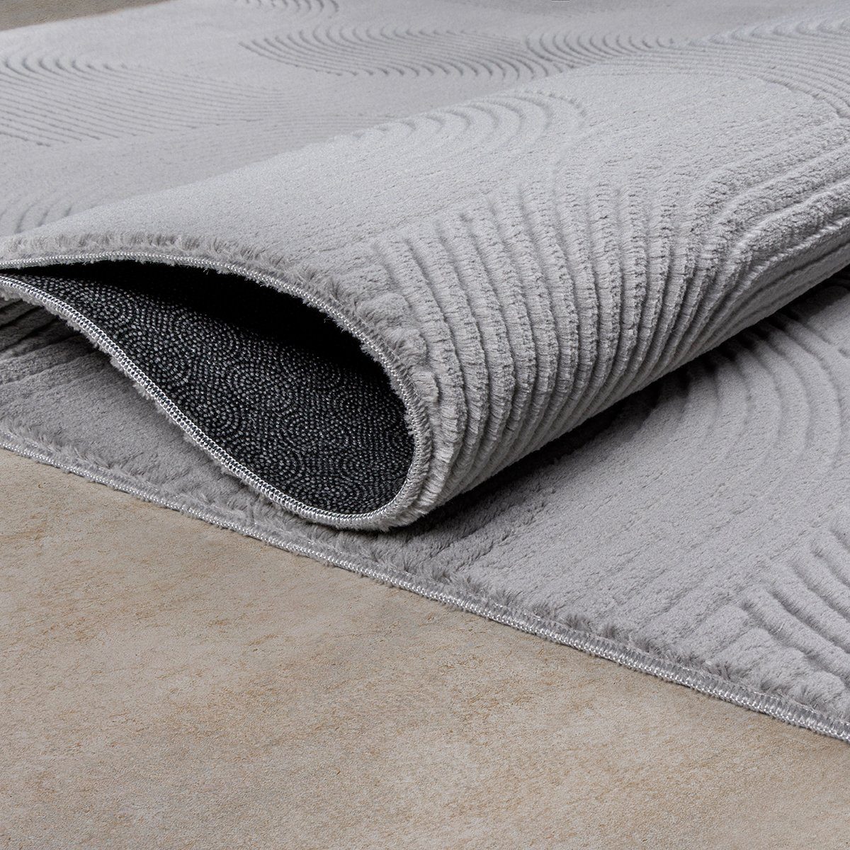 Teppich Rio - moderner und weicher Teppich, the carpet, rechteckig, Höhe: 16 mm, Anti-Rutsch, 3D-Optik, flauschiger Flor, pflegeleicht und robust
