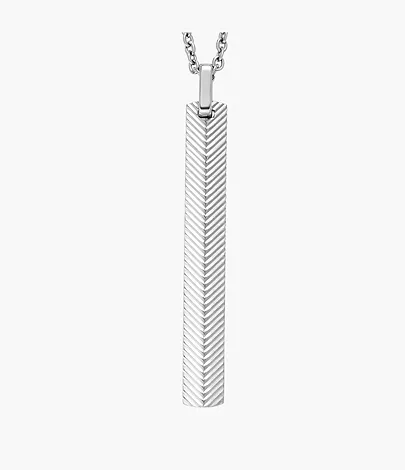 Fossil Kette Harlow Linear Texture Edelstahl