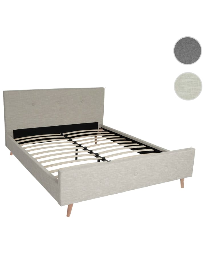 MCW Polsterbett J98 mit Lattenrost, 160x200cm creme-beige günstig kaufen onesize