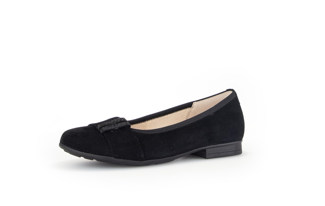 GABOR Ballerinas schwarz Gabor Comfort sportliche Ballerinas 42.4
