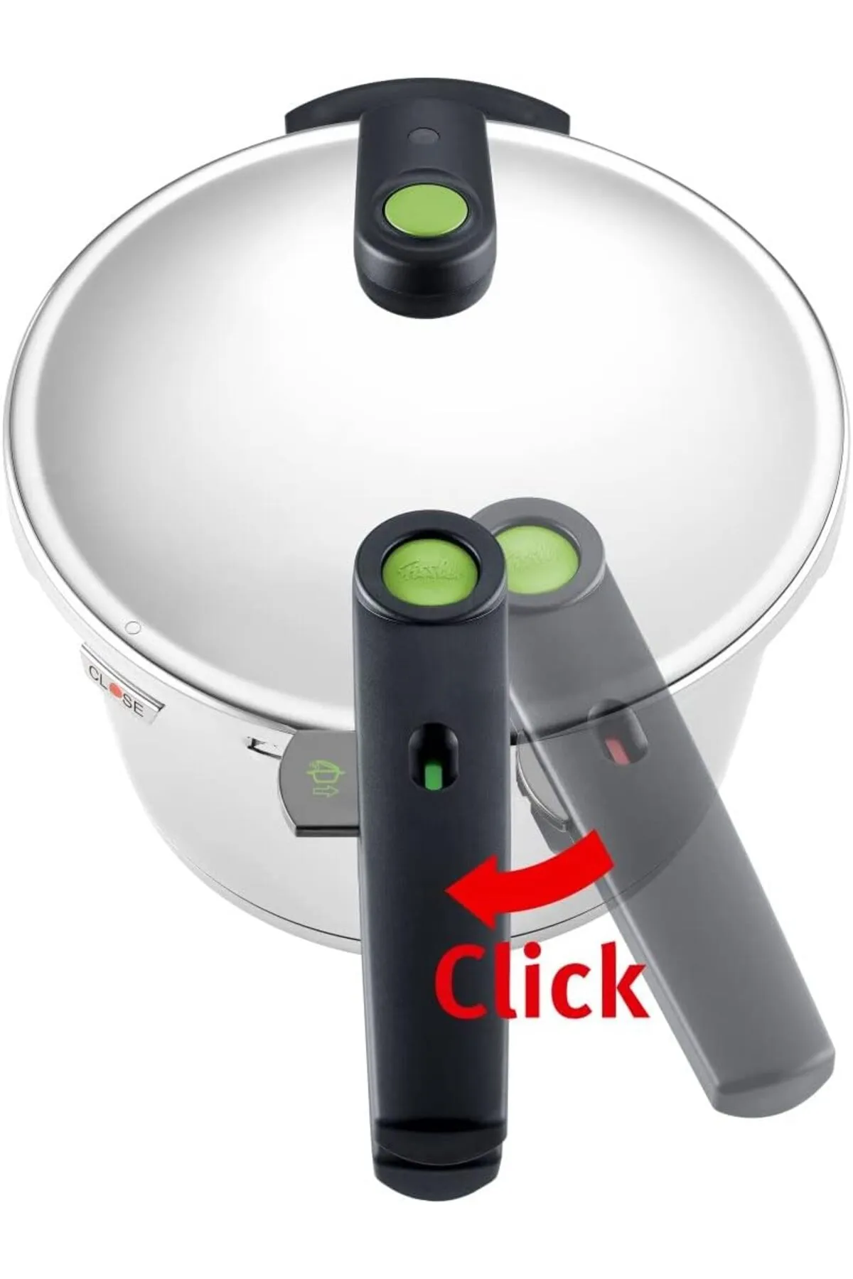 Viwares  Fissler Vitaquick Green / Schnellkochtopf (6 L 22 cm) Edelstahl-Dampfkochtopf 2-Garstufen Induktion