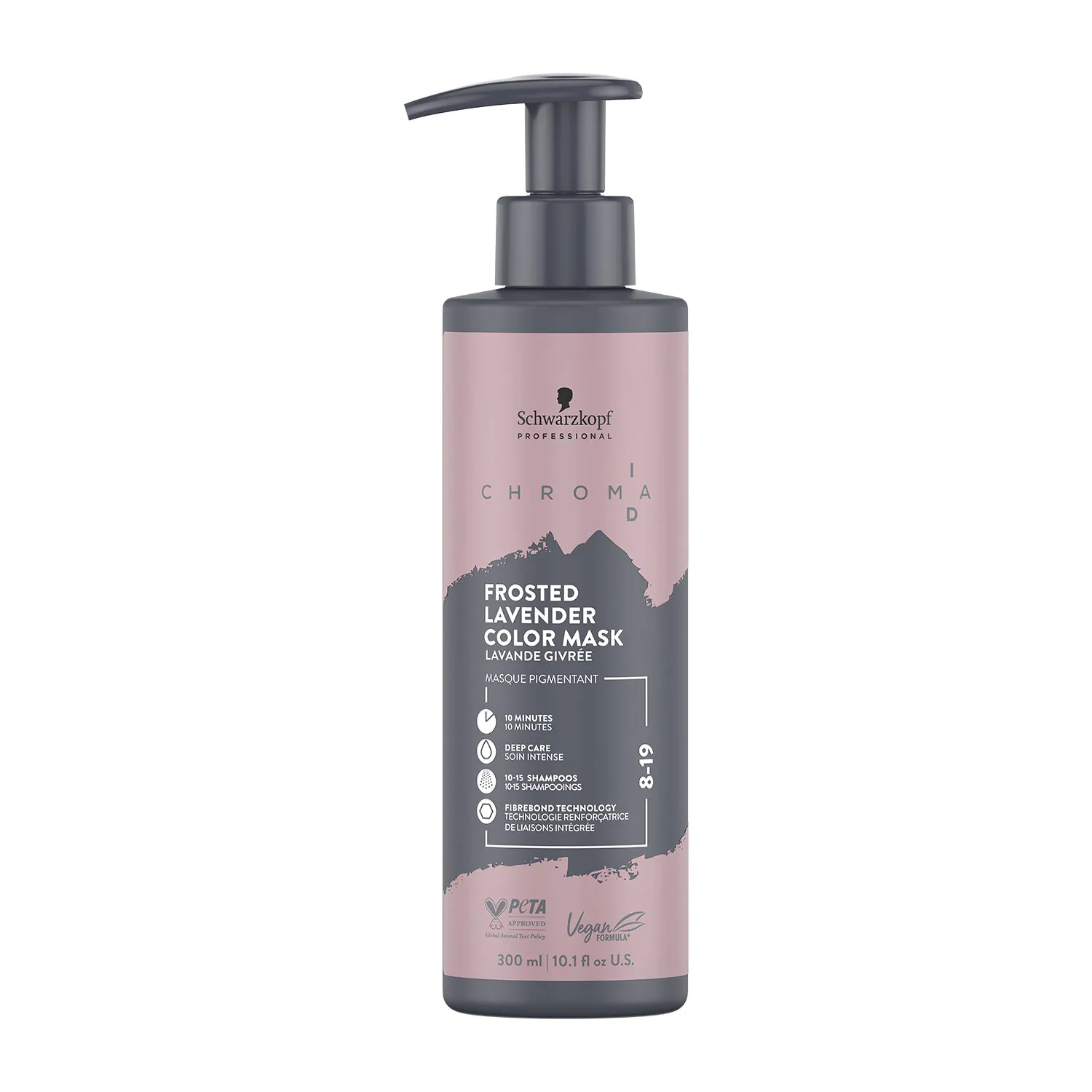 Schwarzkopf Professional Chroma ID Farvemaske til mellemblondt hår, 8-19 Frosted Lavendel