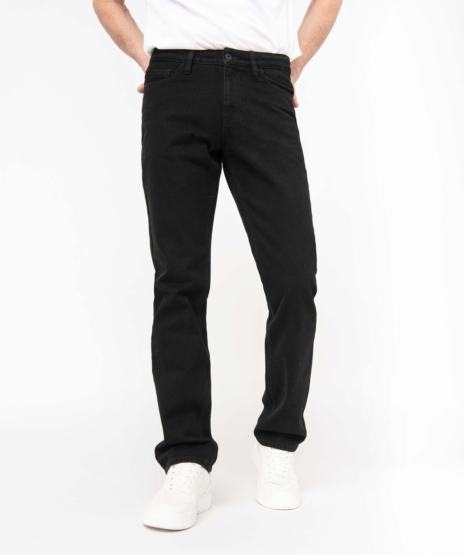 Jean homme coupe Regular légèrement délavé brut | GEMO