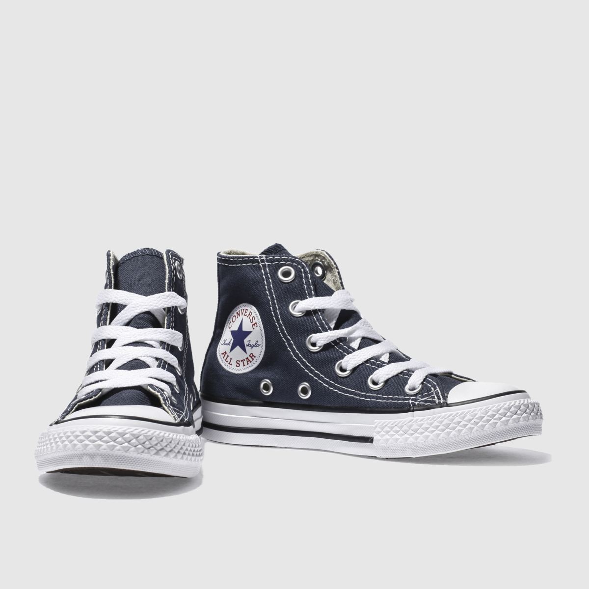 Converse marinblå All Star Hi Junior-sneakers