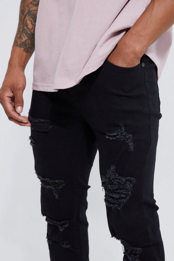 Skinny Stretch zerrissene Jeans