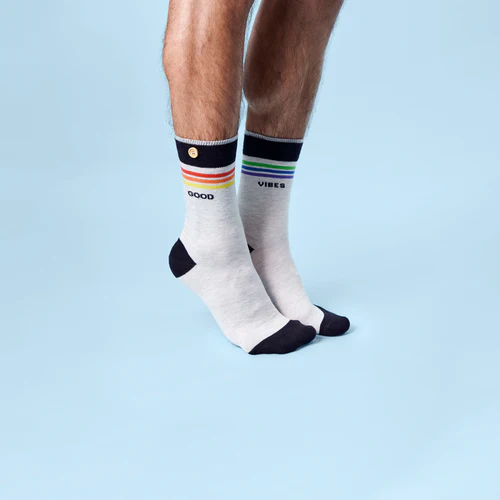 Chaussettes Freed From Desire gris clair