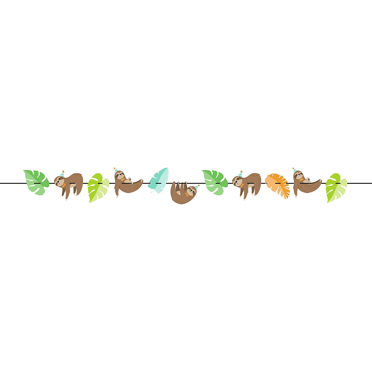 Girlande Cooles Faultier, 2 m