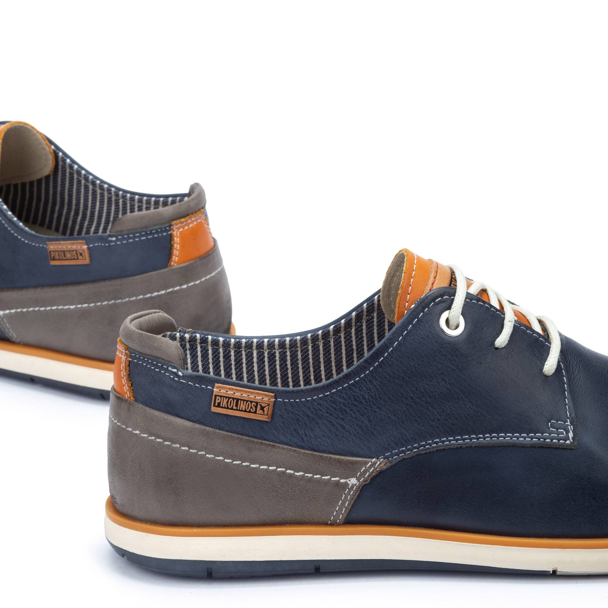 Męskie buty casualowe - NIEBIESKIE