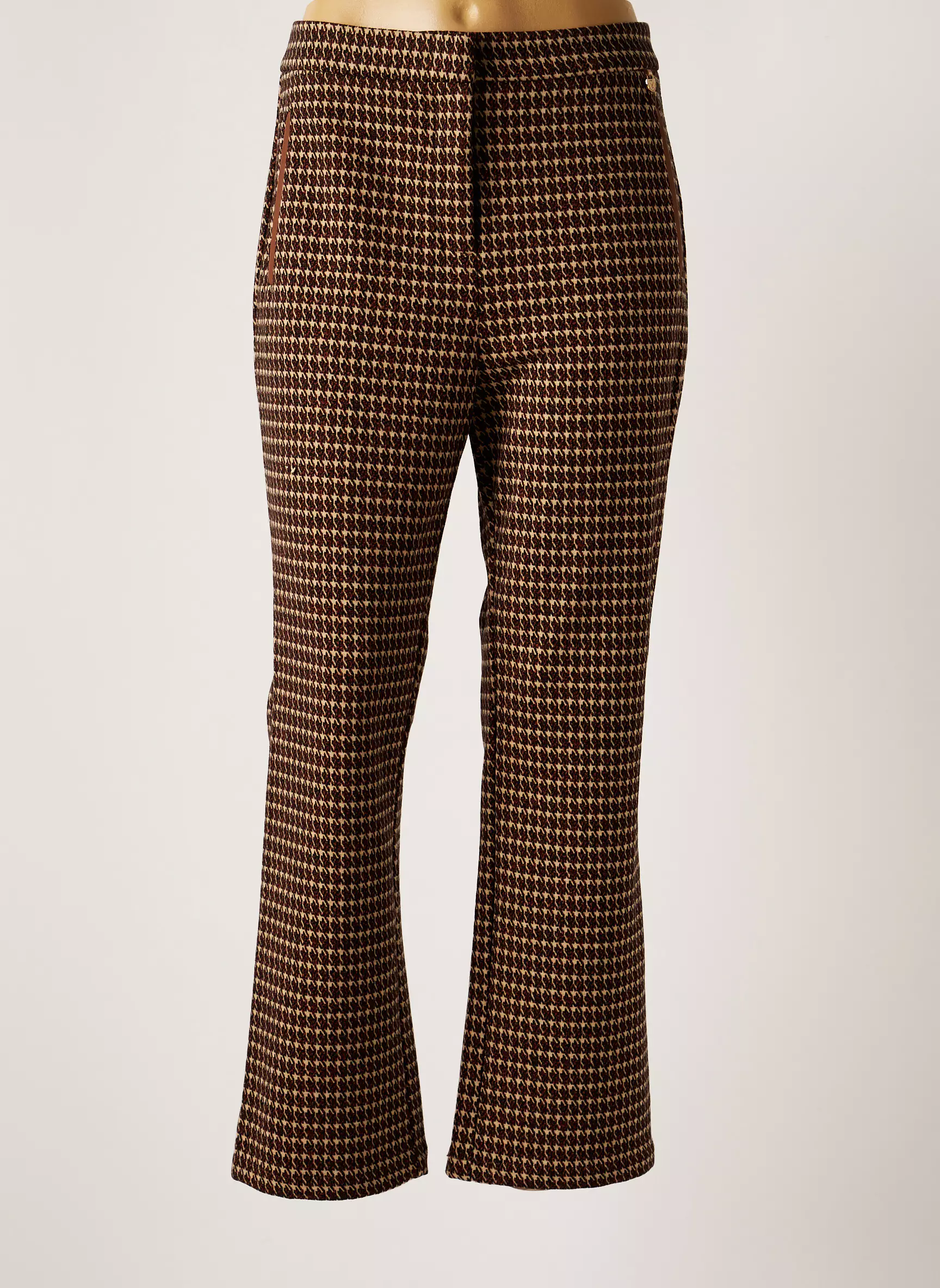 Lola Casademunt Pantalons Droits Femme couleur marron