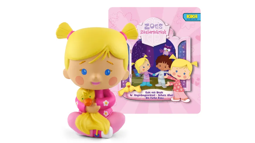 tonies - Hörfigur für die Toniebox: Zoés Zauberschrank: Eule / Regenbogenrätsel / Schatz Ahoi / Farbe Rosa