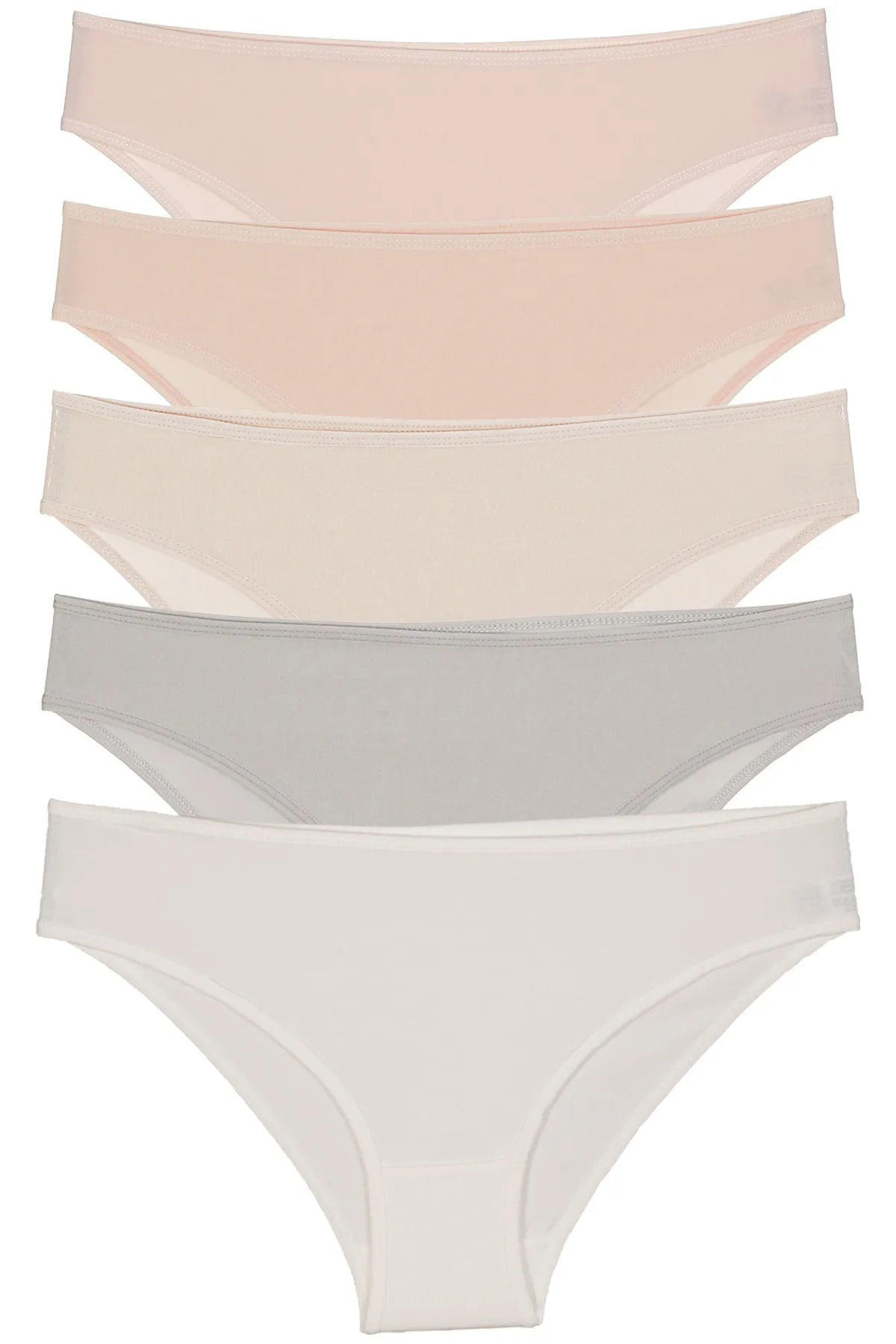 Nicoletta  Damen Höschen 5er Pack Lycra ECRU