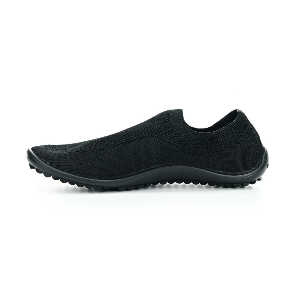 Leguano Score Black Slip On Barfußschuhe