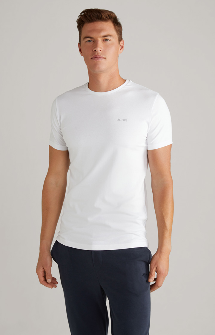 2er Pack Fine Cotton T-Shirts in Weiß