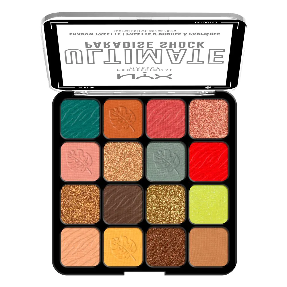 NYX Ultimate Shadow Palette Tropic Shock šešėlių paletė