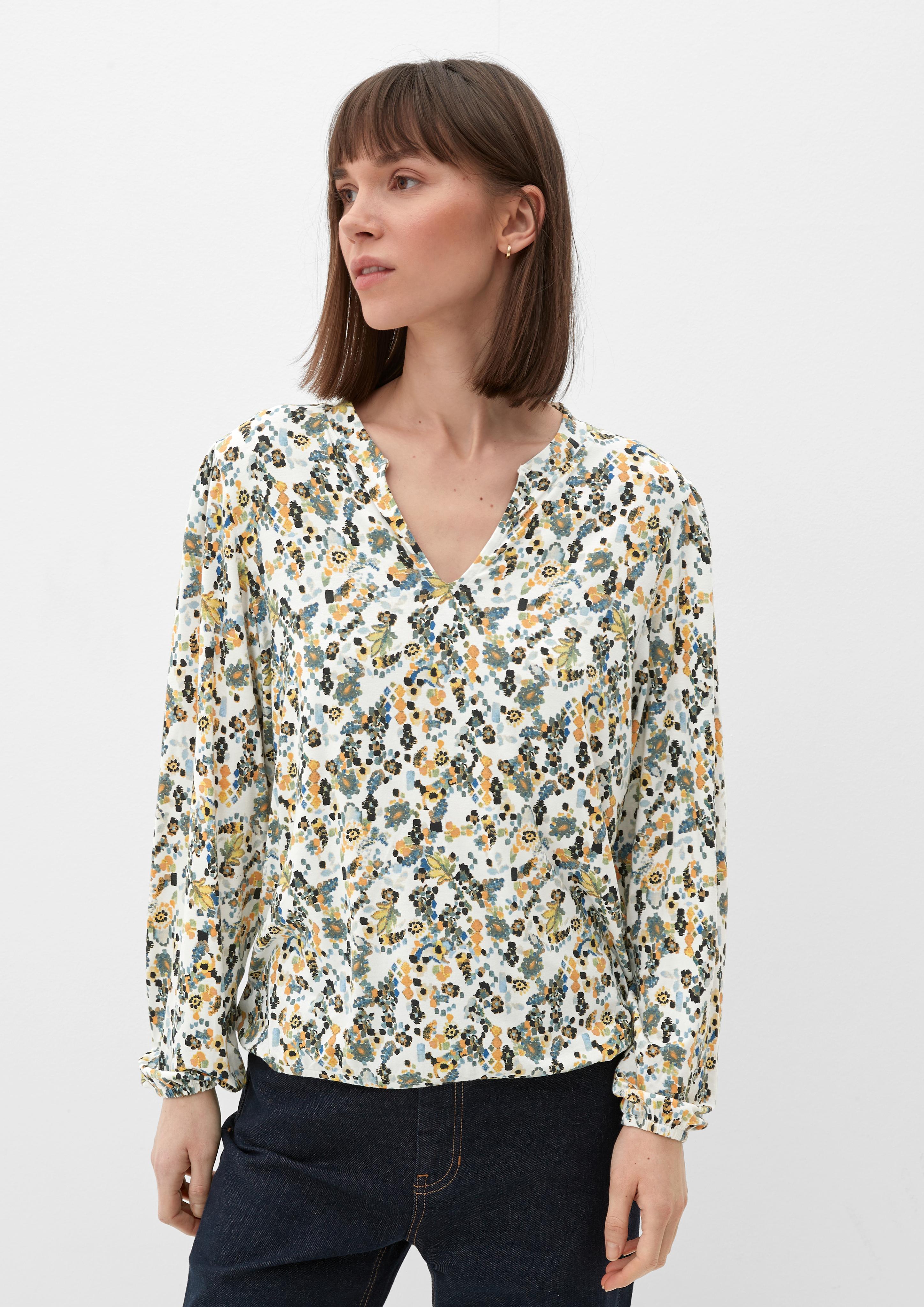 Jerseybluse mit Tunika-Ausschnitt  2129456-02A0