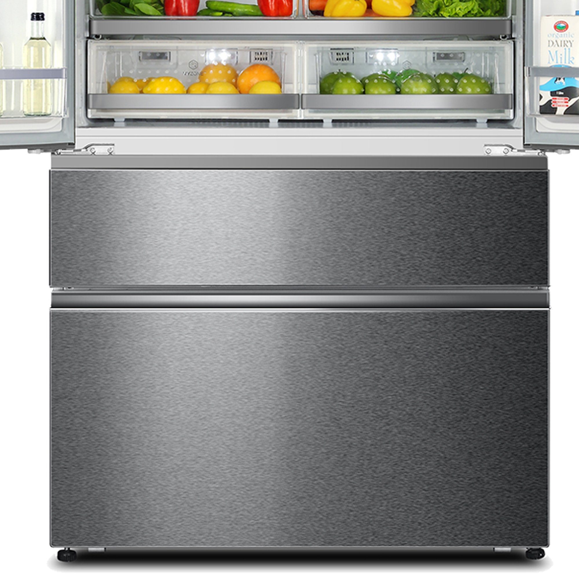 Haier Kühlschrank HB26FSSAAA, 190 cm hoch, 100.5 cm breit, Eiswürfelbereiter, Inverter Kompressor, French Door