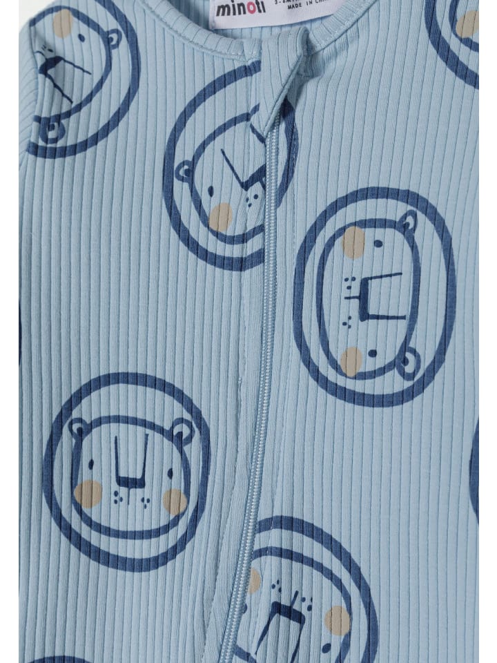 Minoti 3er. Set: Strampler 21babyrib2 in hellblau günstig kaufen 50