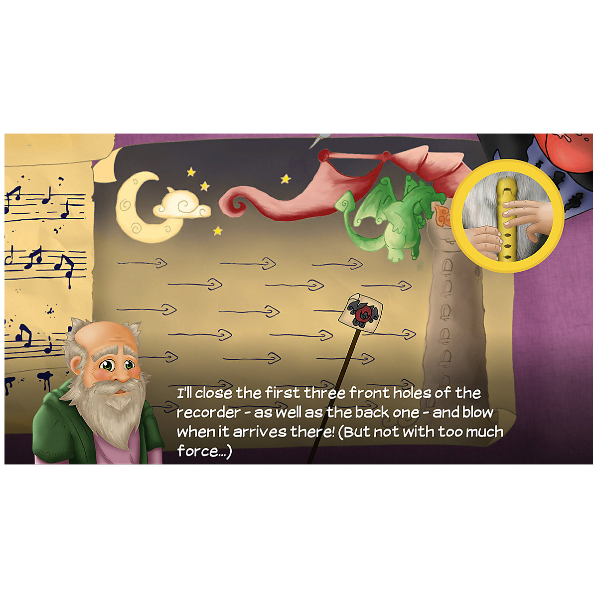 Flute Master (App) mit Blockflöte aus Kunststoff (deutsche Griffweise)