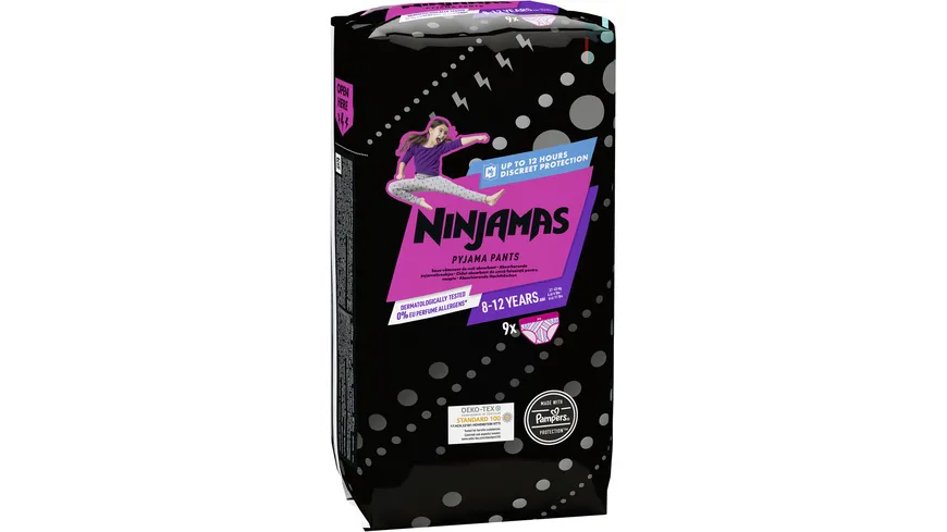 Ninjamas Pyjama Pants für Mädchen 8-12 Jahre