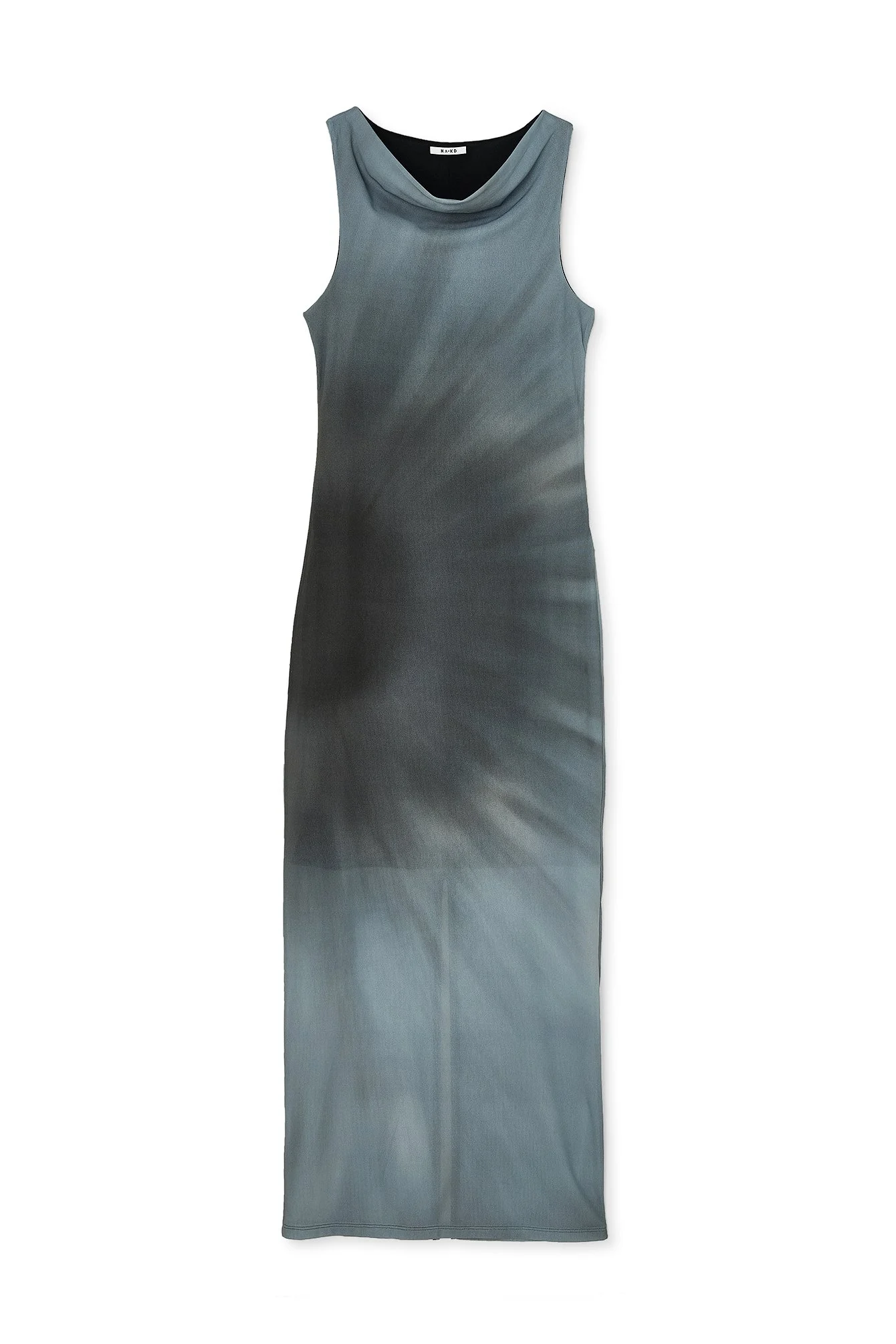 Ärmelloses Mesh-Maxikleid