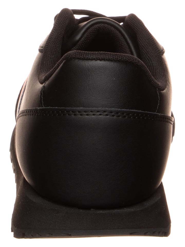 Tommy Hilfiger Shoes Leder-Sneakers in Schwarz günstig kaufen 42