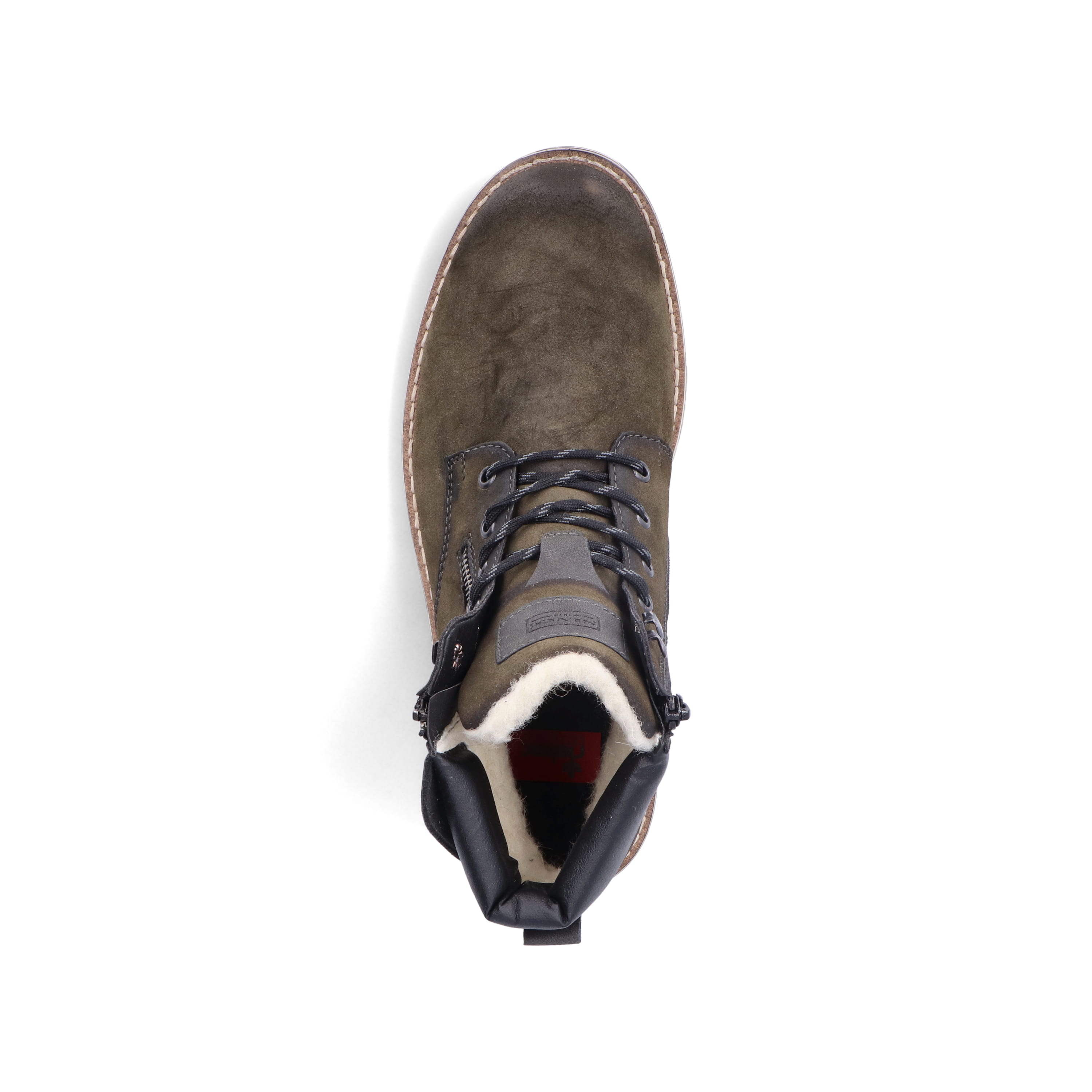 Rieker Herren Schnürstiefel olivgrün
