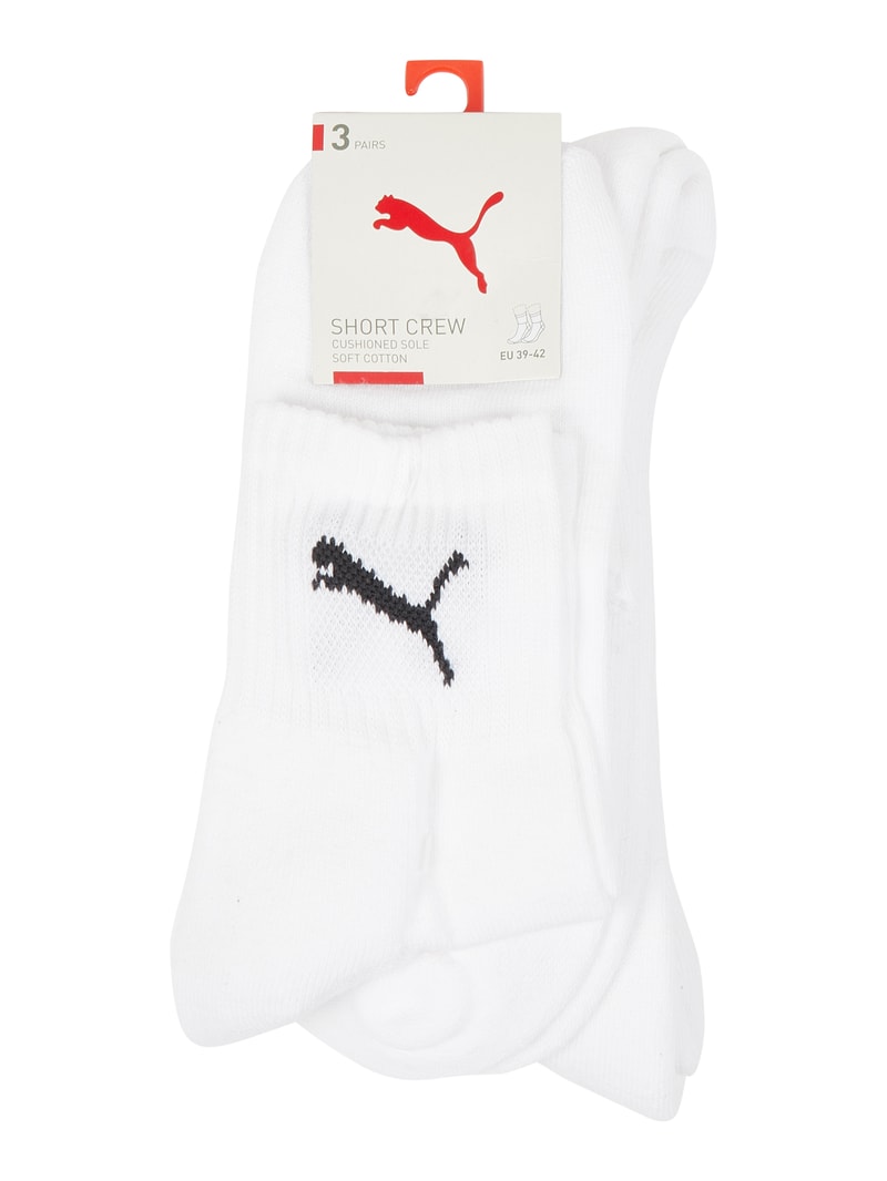 Socken mit Stretch-Anteil im 3er-Pack in weiß