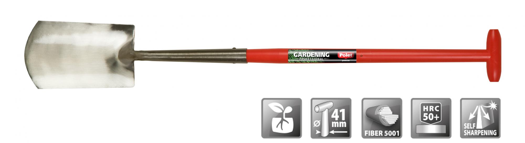 Polet 101018E Profesionalna lopata s guščjim vratom ZH 280/150/160 T-ST 75CM