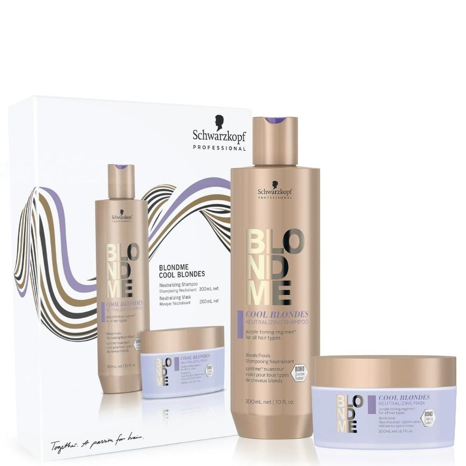 Schwarzkopf Professional BlondMe Blonds Froids 2022 Coffret Shampooing 300 ml et masque 200 ml
