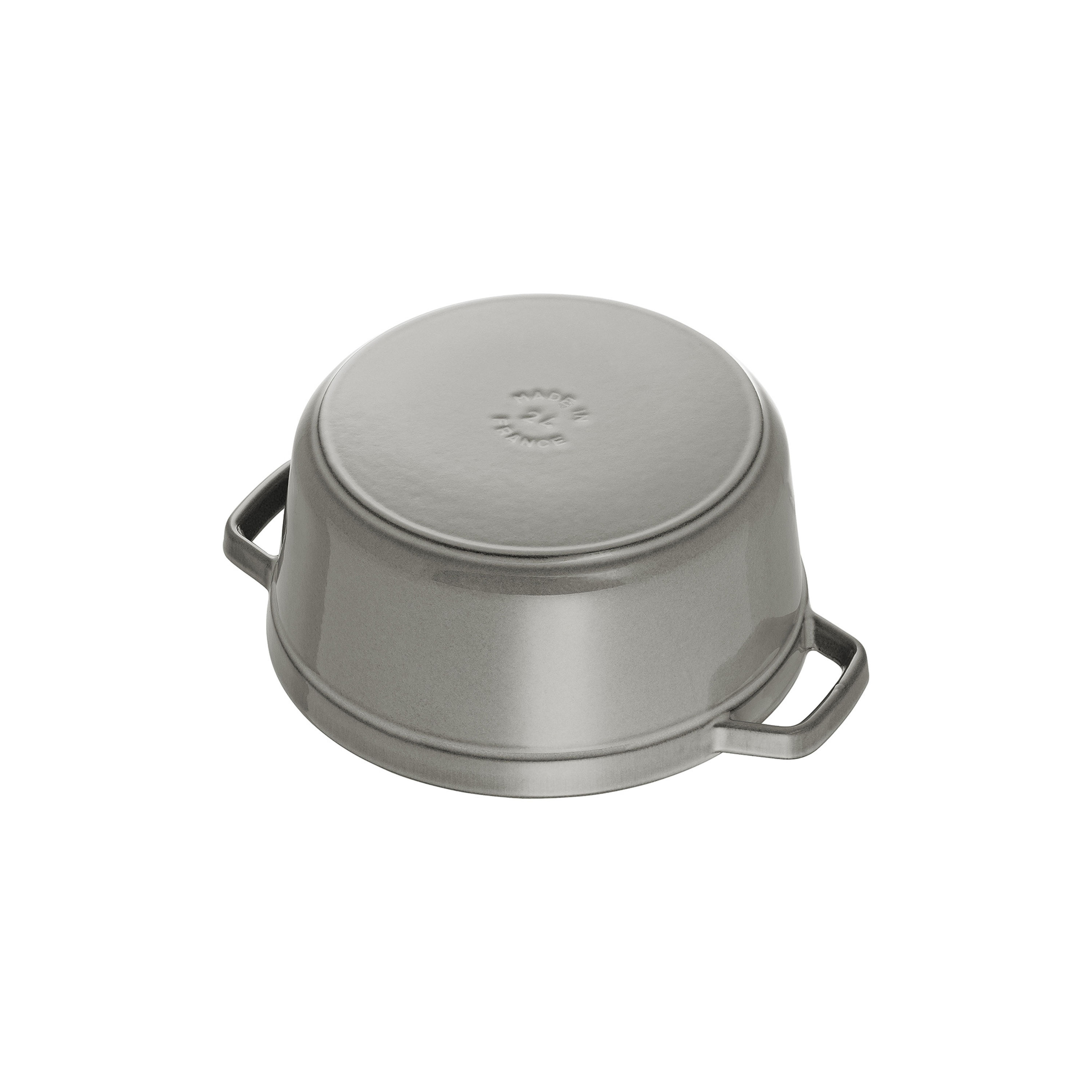 Cocotte 18 cm, rund, Graphit-Grau, Gusseisen