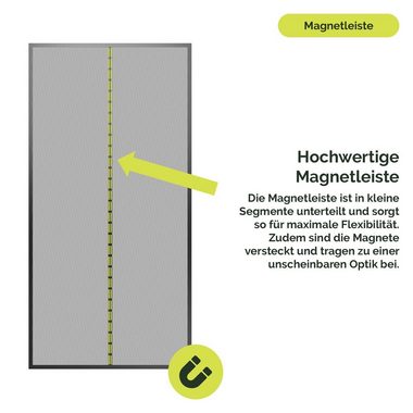 Nematek Insektenschutz-Vorhang Magnet Fliegengitter Tür Magnetvorhang - Insektenschutz Balkontür
