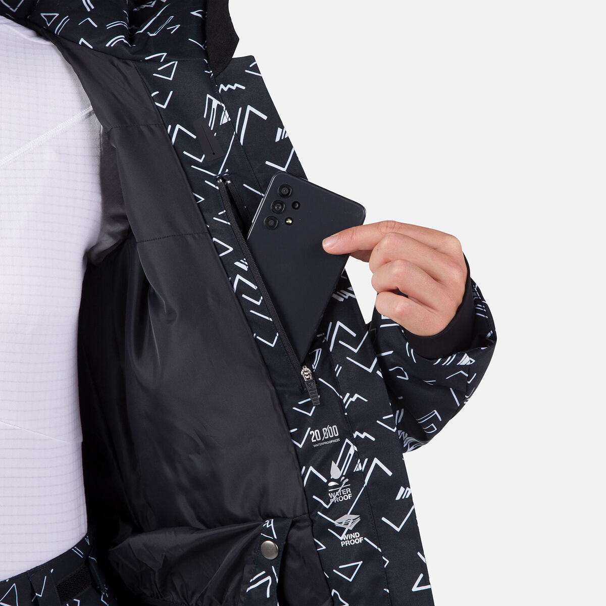 Damensteppjacke mit Print Staci