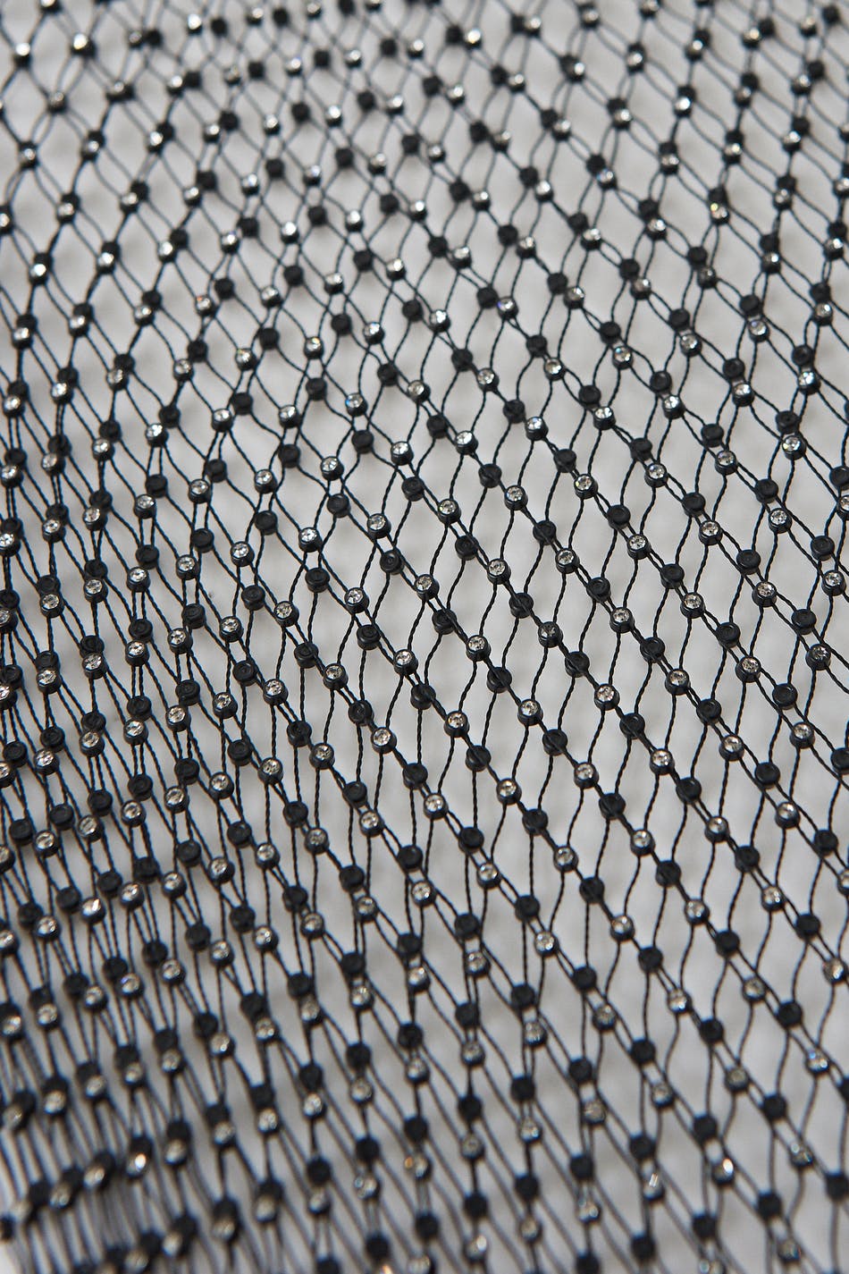 Rhinestone net top