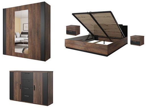Helvetia Schlafzimmer-Set Sigma, 5-teilig Ausführung wählbar