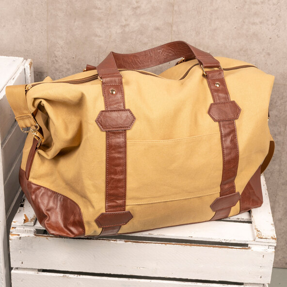 Canvas Weekender, beige