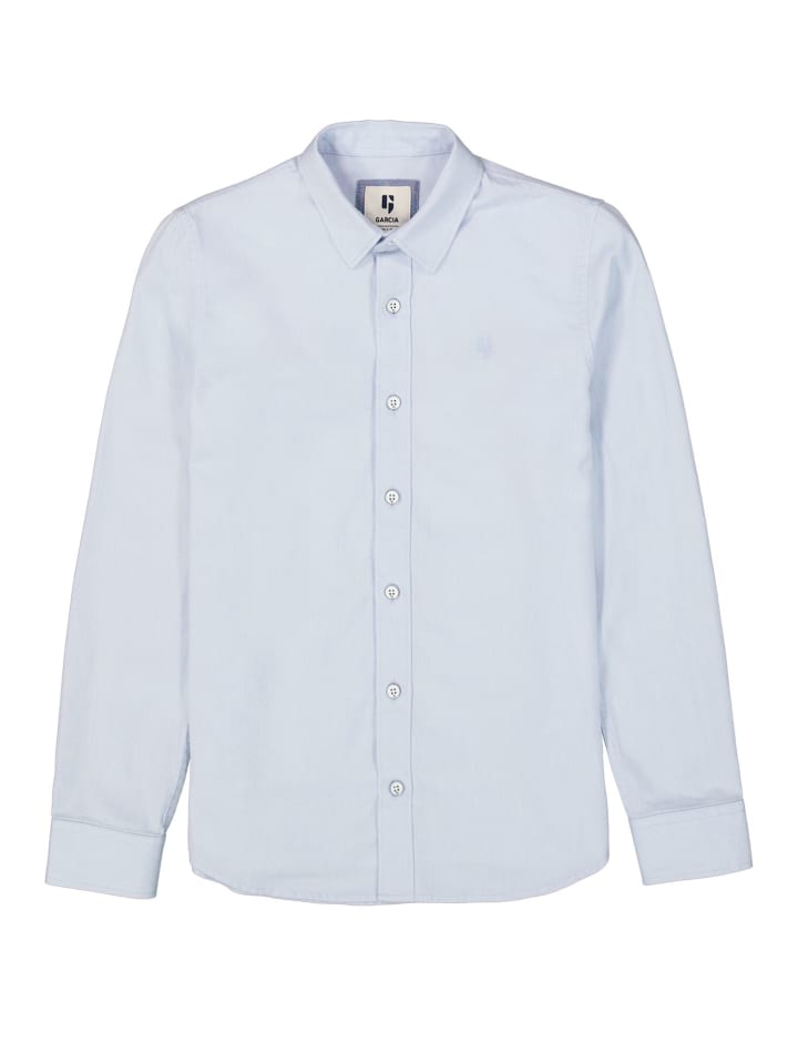 Garcia Langarmhemd festlich in pale blue günstig kaufen 164-170