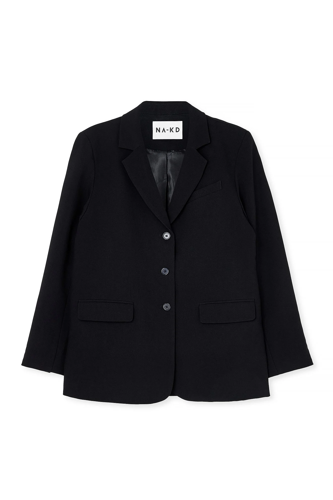 Oversize-Blazer mit drei Knöpfen
