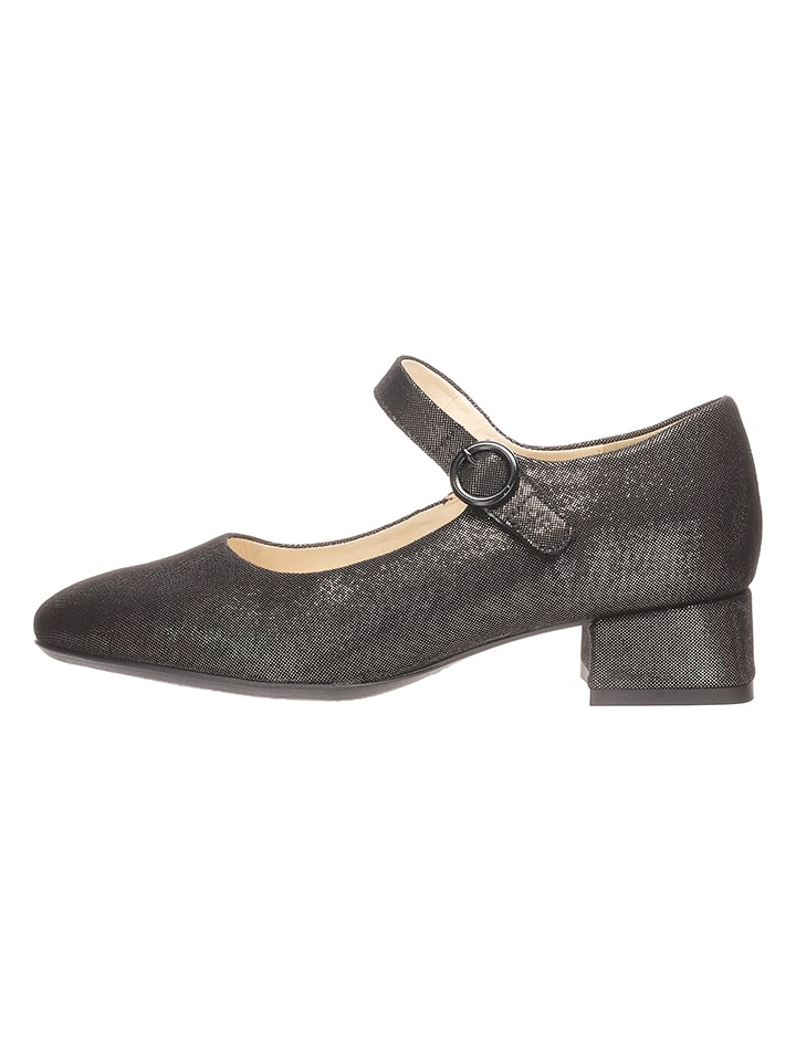 Ara Shoes Leder-Spangenballerinas in Silber günstig kaufen
