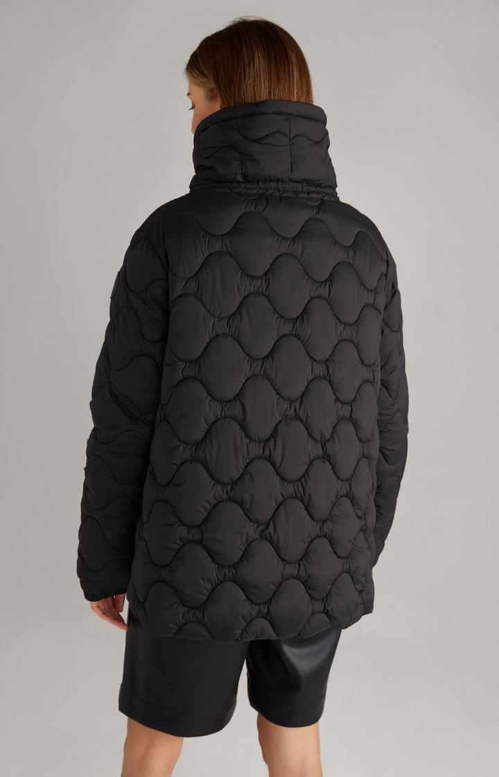 Oversized-Steppjacke in Schwarz