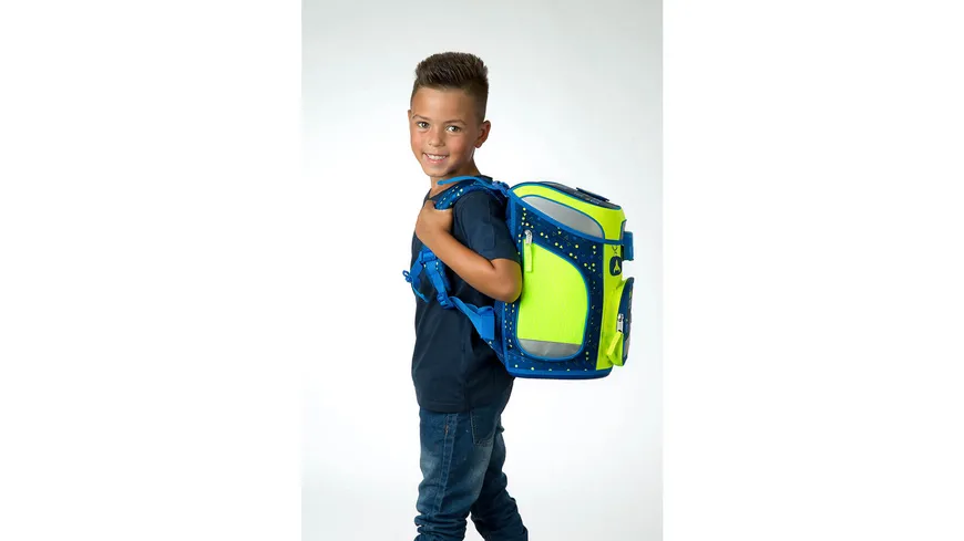 Scooli Schulranzen-Set EasyFit 5teilig Glow-Edition  Level Up
