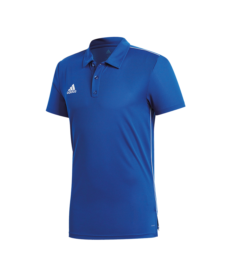 adidas Core 18 ClimaLite Poloshirt Blau Weiss
