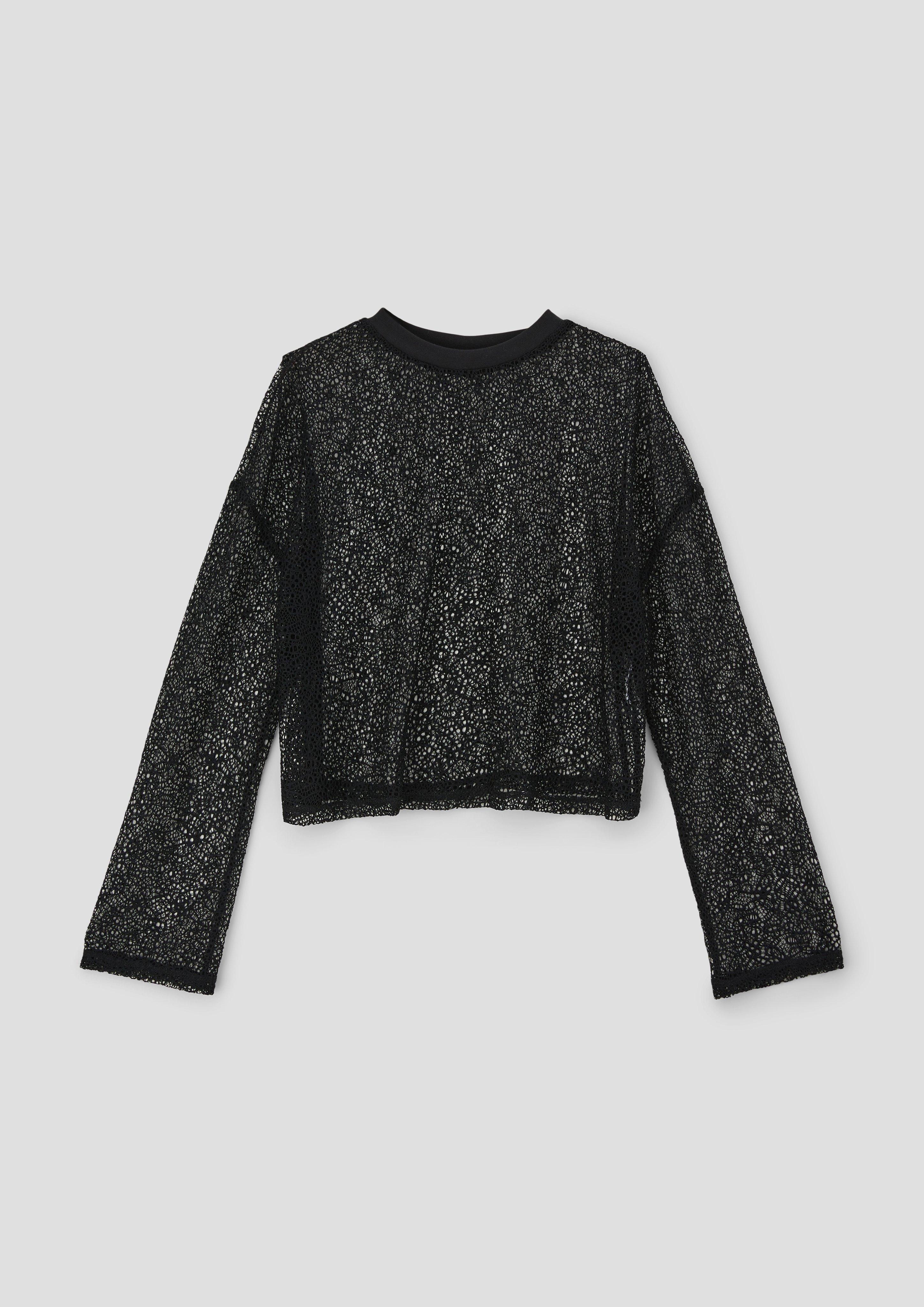 Langarmshirt aus Netz-Spitze  2141546-9999