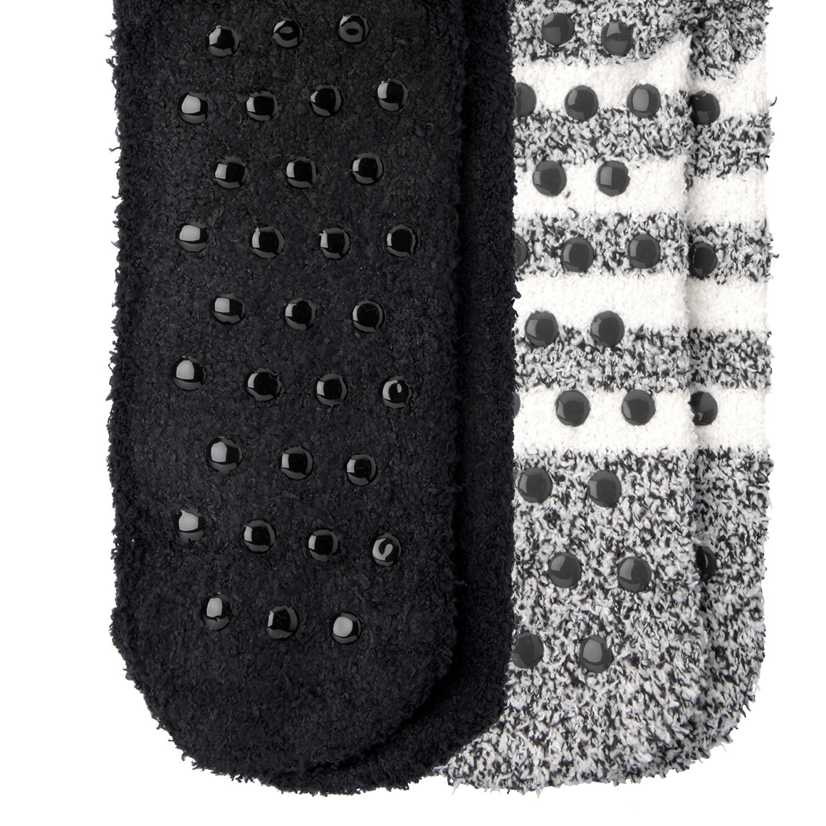 2 Paar Damen Kuschelsocken mit ABS-Sohle