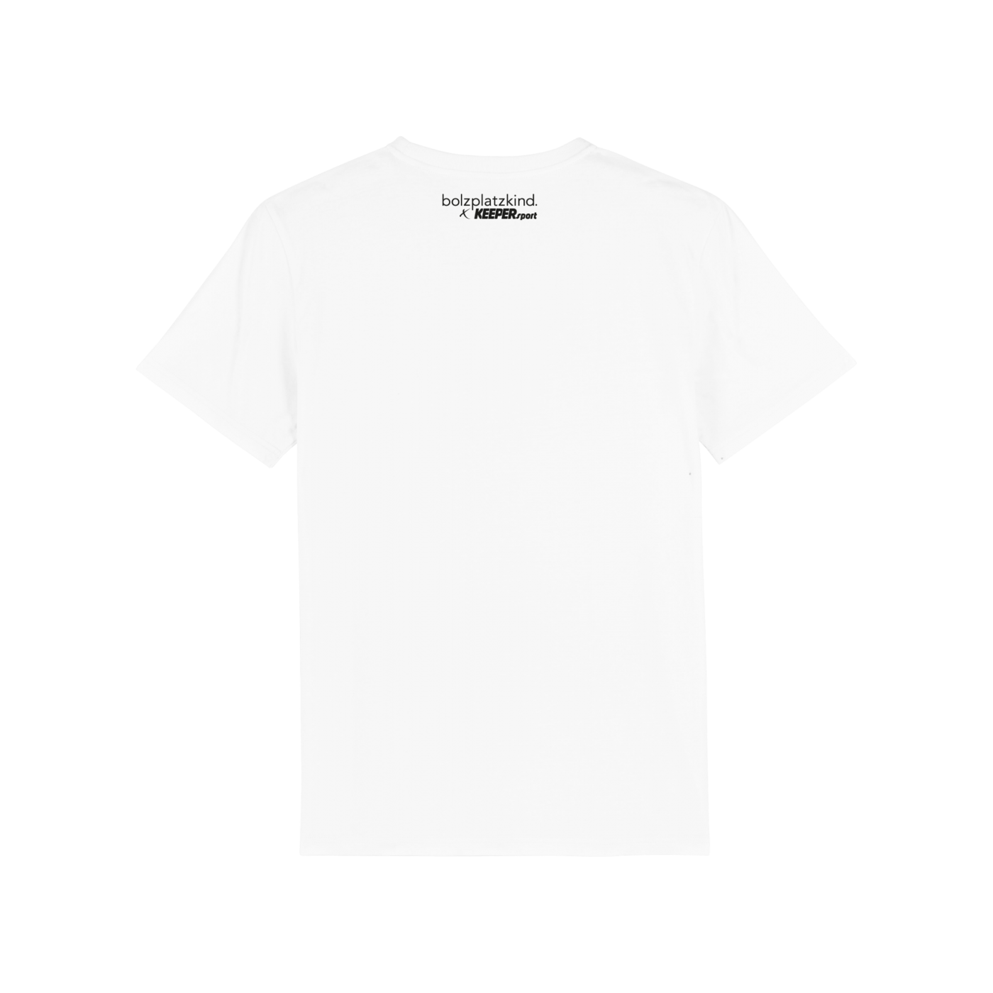 Bolzplatzkind X Keepersport "Fehler Ausbügeln" T-Shirt Weiss
